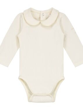 Gary Label Baby Collar Onesie | Cream